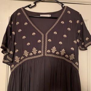 Piper and Scoot Lanny Embroidered Empire